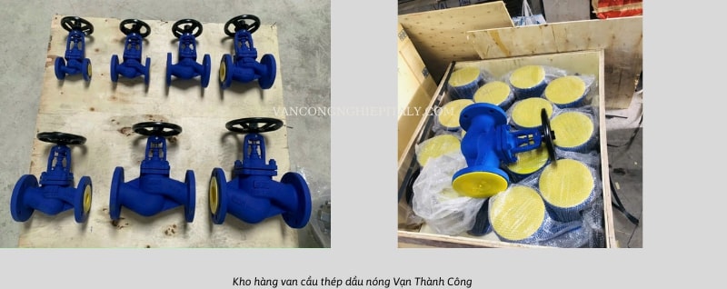 kho hàng van lò hơi tại công ty Vạn Thành Công