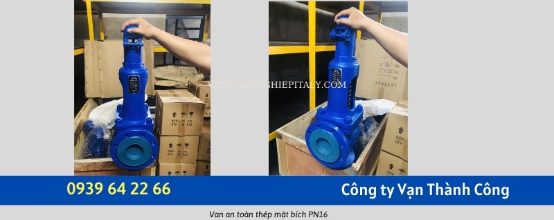 van an toàn lò hơi nối mặt bích